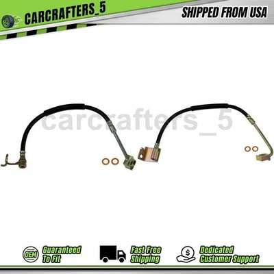 2 mangueiras hidráulicas de freio traseiro para 1999-2003 Ford F-550 Super Duty 6.8L - Imagem 1 de 4