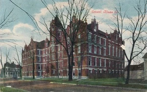 Convento en Ottawa, Illinois IL antiguo c.1910 sin publicar - Imagen 1 de 2