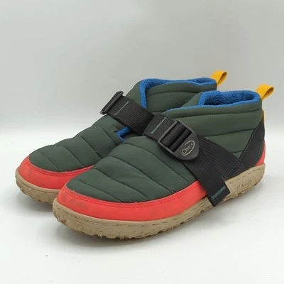 Zapatos botines de nieve lineales CHACO Ramble Puff para mujer talla US 9 verde rojo azul Foto 1 de 4