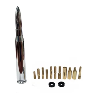 CHROME BULLET ANTENNA 50 CAL for Chevrolet, Ford, Dodge, Jeep, Toyota, and more. - Bild 1 von 11