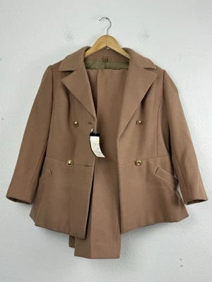 Traje Vintage Daina Venezia Lana Tostado Mujer Talla 40 Foto 1 de 4