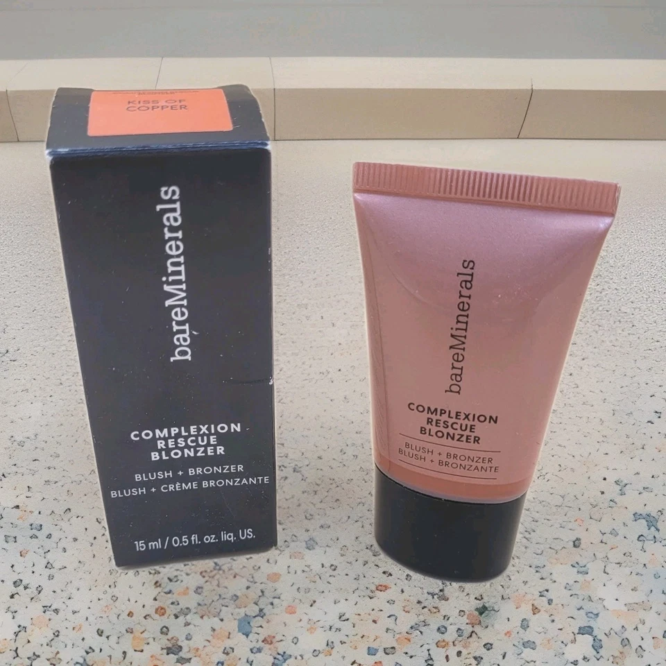 BareMinerals Complexion Rescue бронзер/румяна 15 мл/0,5 унц - Kiss Of Copper новый! - Изображение 1 из 3