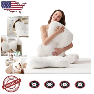 Lujosa almohada de enfriamiento blanca - suave, hipoalergénica y multifuncional - Imagen 1 de 9