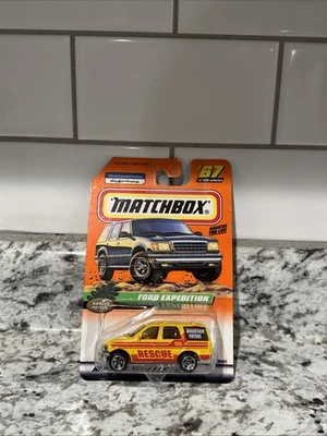 Matchbox #67 Ranger Patrol Series 1999 14-Mountain Rescue Ford Expedition amarillo Foto 1 de 4