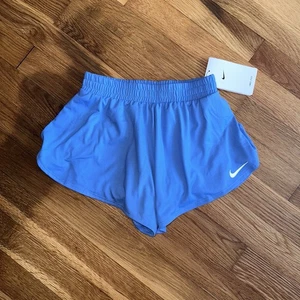 Nike Girls' Dri-FIT One High-Waisted Woven Training Swing Shorts Blue Size 6 NWT - Picture 1 of 9