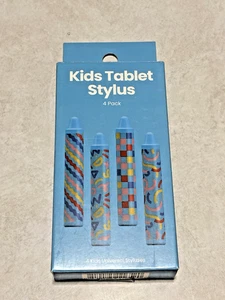 Kids Tablet Stylus, Universal, 4 Pack, Blue, Ages 6+, NIB - Picture 1 of 2