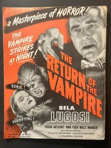 Motion Picture Herald Oct. 30 1943 Return of The Vampire backcover - Picture 1 of 10