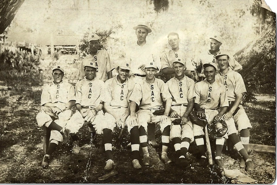 Vintage 1910s Baseball Team RPPC~Texas League~San Antonio Club~Real Photo Card - Image 1 of 2