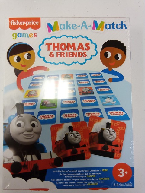 Fisher-Price Make-A-Match Card Game with Thomas & Friends Theme,  Multi-Level Rummy Style Play, Matching Colors, Pictures & Shapes, 56 Cards  for 2 to 4