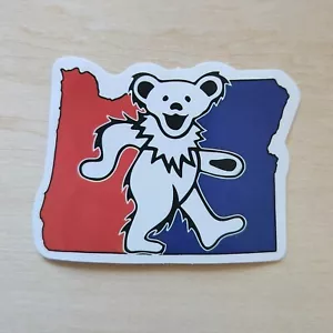 Adesivi in vinile 2" Grateful Dead - Jerry Garcia - Oregon Stealie Dancing Bear - Foto 1 di 2