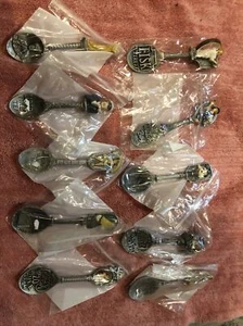 Lot Of 10 The Country Store Pewter Spoons Collection | The Franklin Mint - Picture 1 of 5