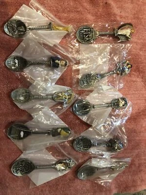 Lot Of 10 The Country Store Pewter Spoons Collection | The Franklin Mint - Image 1 of 4