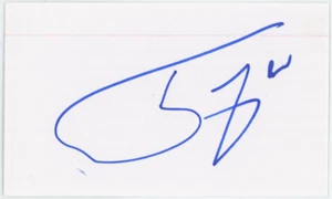 Tony Siragusa Colts Ravens Autographed Signed Index Card AMCo COA 25069 - Picture 1 of 1