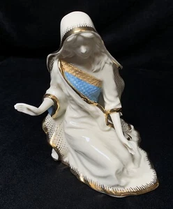 Lenox Prima Benedizione Natività Maria Oro Dorato Blu Scatola Intimo Polistirolo - Foto 1 di 10