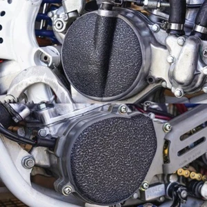 Black Engine Guards 1987-2002 Honda CR80 Cover Grip Tape CR 80 CR80R CR80RB - Picture 1 of 3