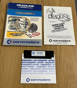 Commodore 64 Infocom Deadline Vintage 1983 Disk - Working -👾Retro Gift Idea👾 - Photo 1/12