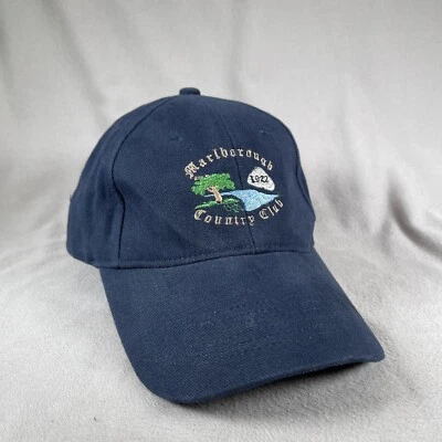 Sombrero de club de campo Marlborough para hombre ajustable azul campo de golf Foto 1 de 4