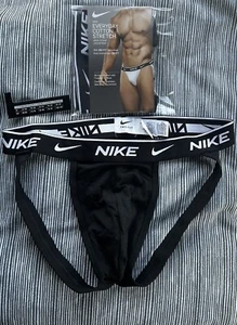 Nike Everyday Jock Jockstrap Slip Intimo Extra Small Nero Interesse Uomo Adolescente - Foto 1 di 7