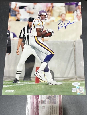 RANDY MOSS SIGNED Vikings Rookie 11X14 PHOTO JSA /Coa - Image 1 of 2