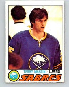 (HCW) 1977-78 O-Pee-Chee #318 Terry Martin  RC Rookie Buffalo Sabres V15223