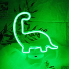 Dinosaur Neon Light USB/Battery Powered Neon Signs Neon Night Lamp for Home Bar