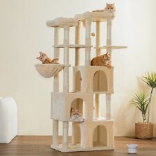 70.1'' Large Cat Tree Tower Activity Center Playing House Condo For Kitty Rest