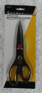 NEW GORDON STAINLESS STEEL MULTIPURPOSE SCISSORS SERRATED, COMFORTABLE PVC GRIPS - Picture 1 of 2