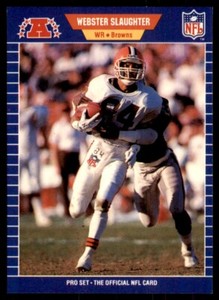 1989 Pro Set Webster Slaughter Football Cards #84