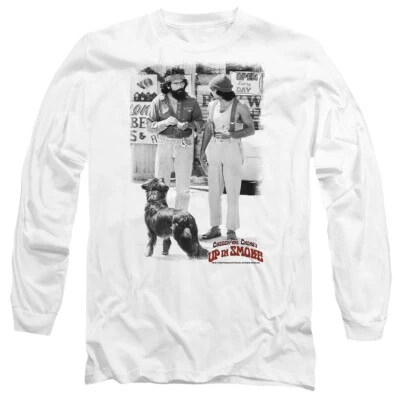 Up In Smalloke Square  Mens Long Sleeve T-Shirt, White - Image 1 of 3