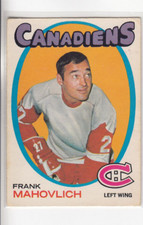 1971/72 O-Pee-Chee Montreal Canadiens Frank Mahovlich card #105