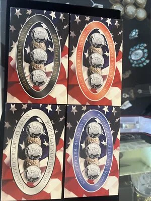2002 P, D, Platinum & Gold Quarter set - Image 1 of 4