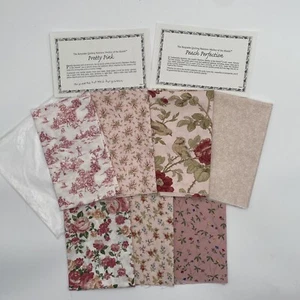 Keepsake Quilting Medley "Peach Perfection" & "Pretty Pink" 7 fat Quarters - Picture 1 of 13