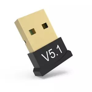Adattatore USB Wireless Bluetooth-5.1 Dongle Trasmettitore Ricevitore per PC Portatile - Foto 1 di 14