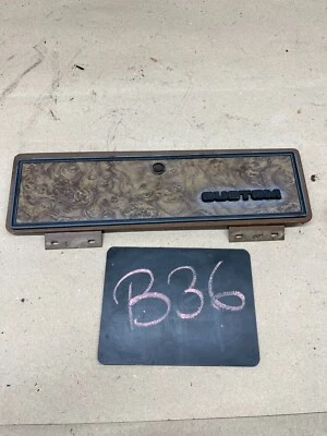 Ford Truck F150 F250 F350 1973 1979 puerta de guantera de grano de madera escritura personalizada usada Foto 1 de 4