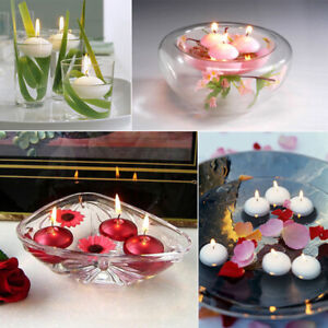 10PCS Smokeless Candles Romantic Exquisite Floating Candles Party Candles Dec wi