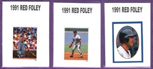 Will Clark S.F. Giants 1991 Red Foley Baseball Book Stickers #19 & #117 & Cover