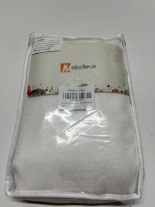 Melodieux White Linen Textured Semi Sheer Curtains 84" Long for Living Room. NEW - Picture 1 of 3