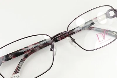 Monturas de gafas Diane von Furstenberg DVF8041 513 púrpura satinado 53-16-135 I212 Foto 1 de 4