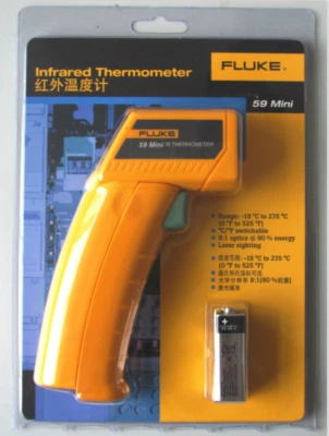 Fluke 59 Mini IR Thermometer -18°C~275°C, 8:1 D/S, Compact & Lightweight