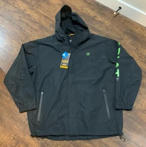 Ariat® Men's Rebar Stormshell Waterproof Black Jacket Size 2XL/XXL NWT - Picture 1 of 11
