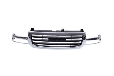 Chrome Grille For 03 04 05 06 07 GMC Sierra 1500 2003 Sierra 1500 HD 19130791 - Image 1 of 4