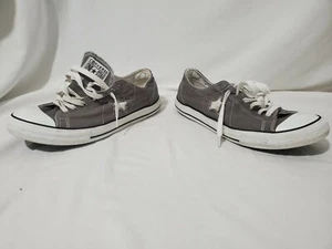 Herren Converse One Star Turnschuhe Größe 7,5 Niedrig Grau Schuhe 114973FT  - Bild 1 von 8