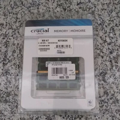 Crucial 8GB (2 x 4GB) DDR3-1333 (PC3 10600) Memory Mac Compatible - Image 1 of 3