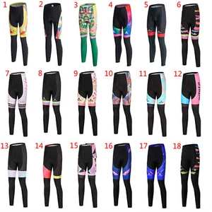 Miloto Ladies Cycling Pants Long Women's Padded Bike Cycle Pants Tights S-XXXL - Picture 1 of 39