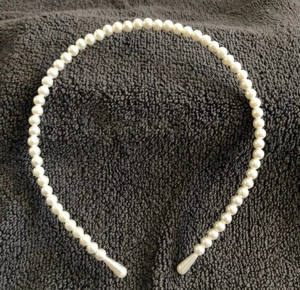 Diadema decorativa perla boda flor niña accesorio para el cabello Foto 1 de 1