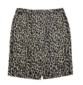 J.Crew The Pencil Skirt Leopard Print Cotton Blend Size 10 - Picture 1 of 6