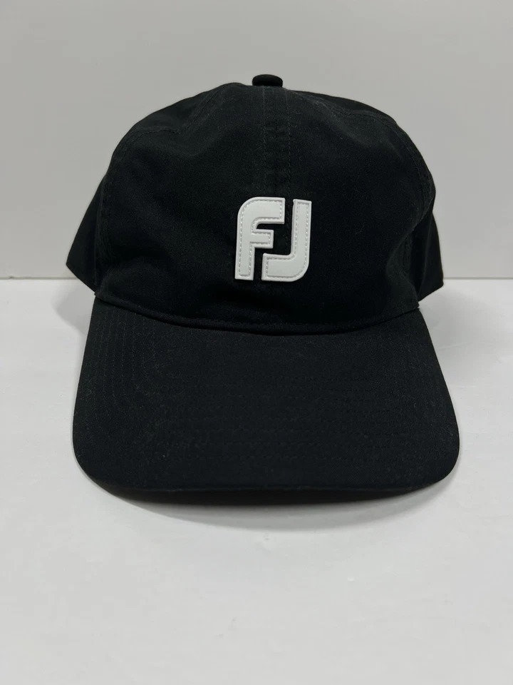 Gorra FootJoy Para Hombre Negra Talla Única DryJoys Gorra Ajustable Repelente al Agua Foto 1 de 4