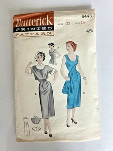 Vintage 50s 1953 Butterick Pattern 6443 Sheath Dress and Bolero Bust 32 - Picture 1 of 10
