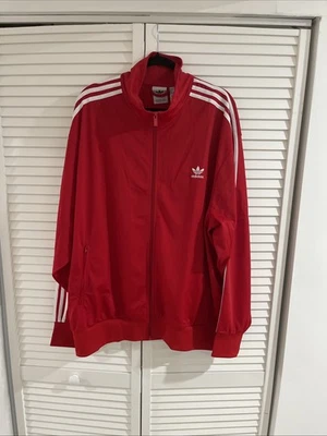 Adidas Originales Para Hombre Adicolor Firebird Track Top Chándal Chaqueta Rojo 2XL XXL Foto 1 de 4
