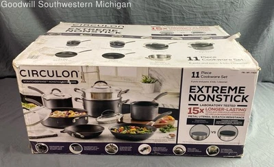 Open Box Circulon Extreme Nonstick Scratch Defense 11 Piece Cookware Set - Image 1 of 4
